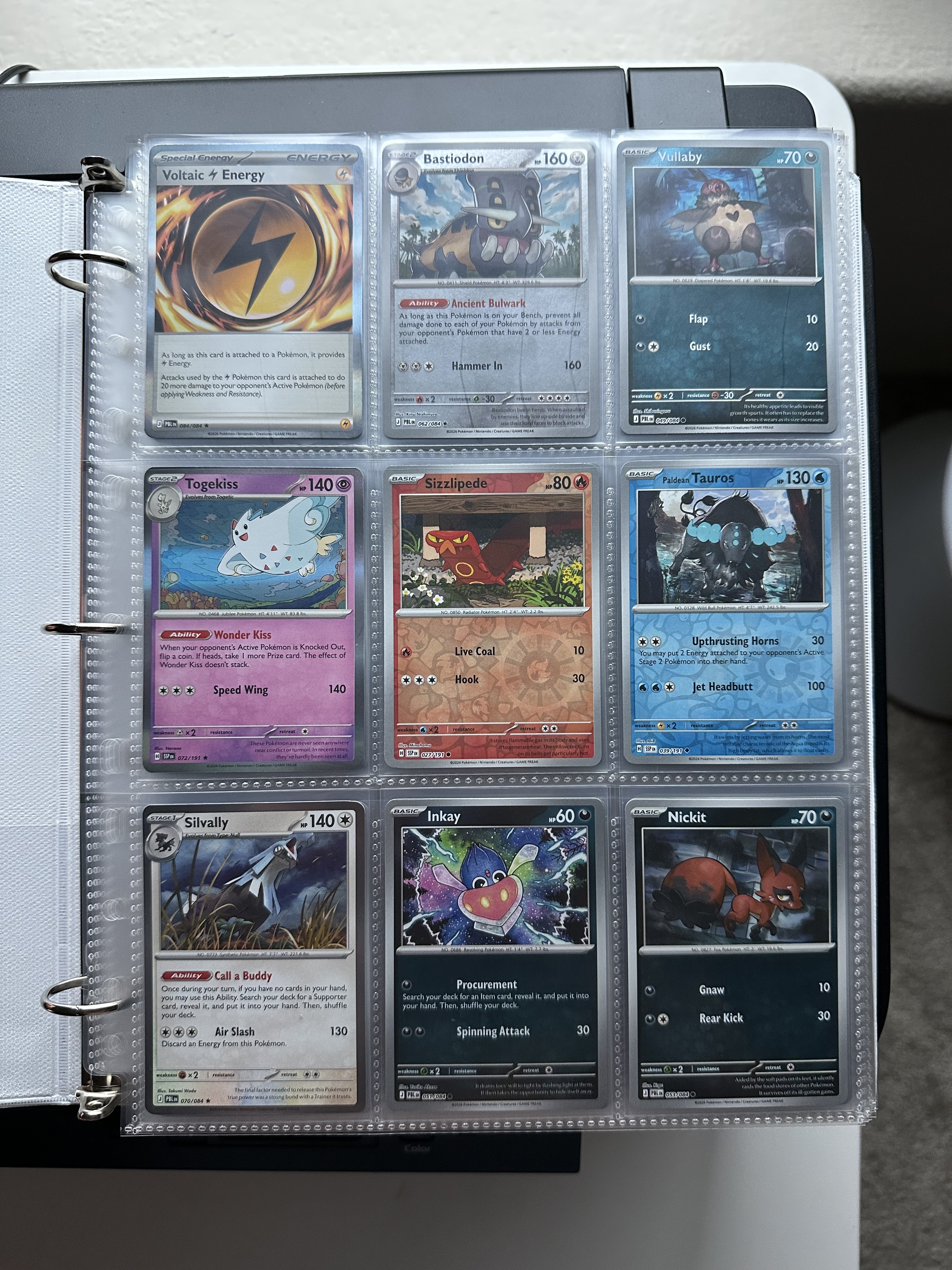 Binder of Rare/Reverse Pokemon TCG Cards