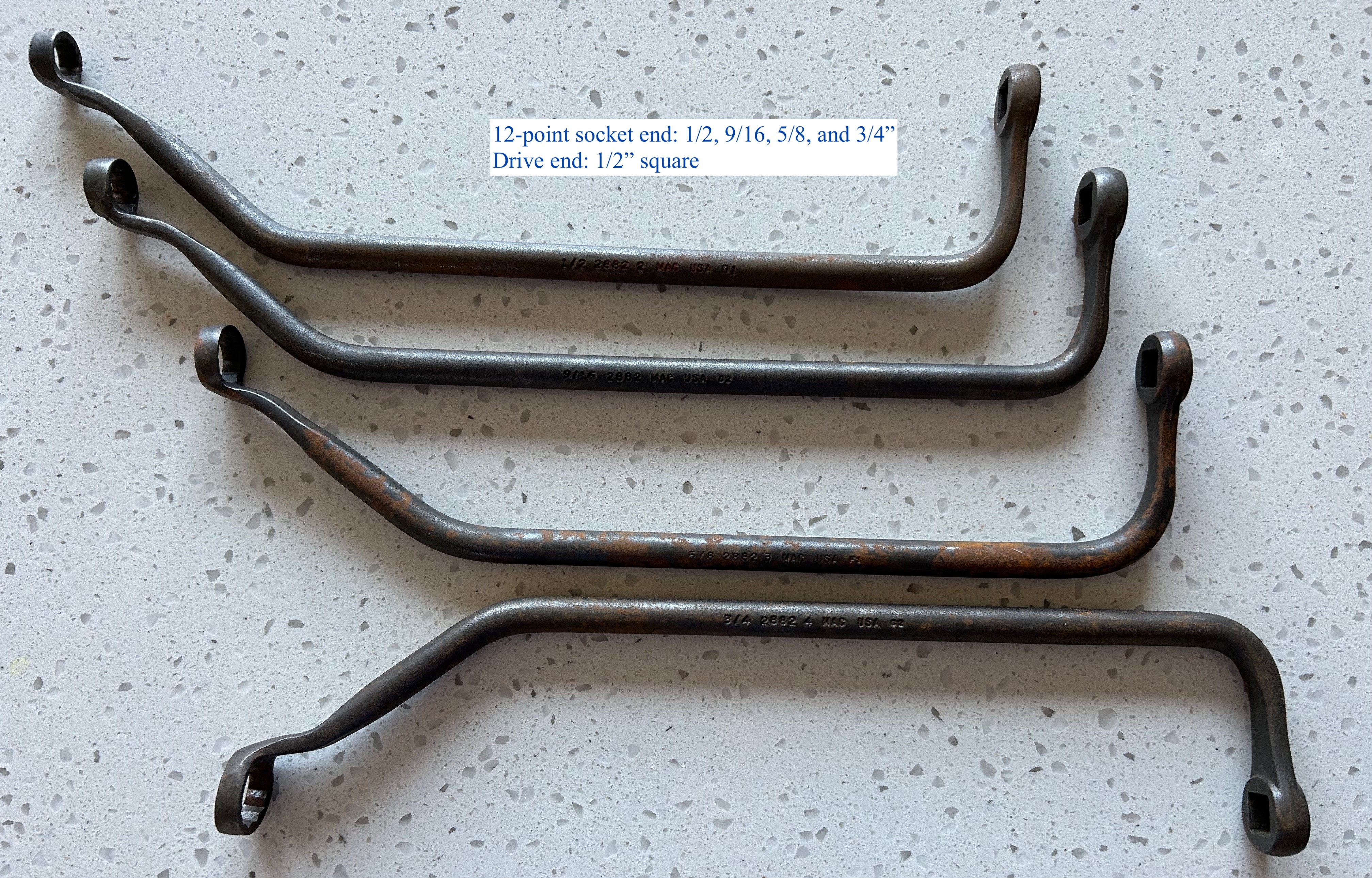 Aircraft engine cylinder wrenches